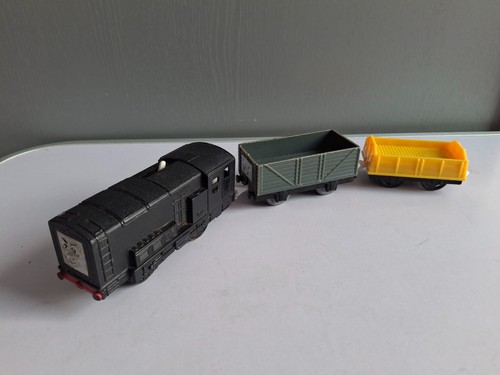 Diesel train and truck - train,